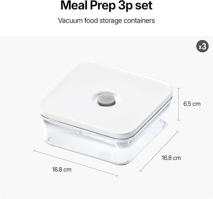 VAKUEN Premium Airtight Food Storage Container. Meal Prep 0.85qt 3pc/Set. 3pcs - Image 2