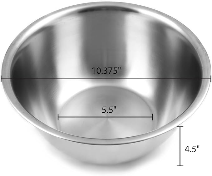 Fox Run Stainless Steel Mixing Bowl, and 10.75 Quarts - Image 6