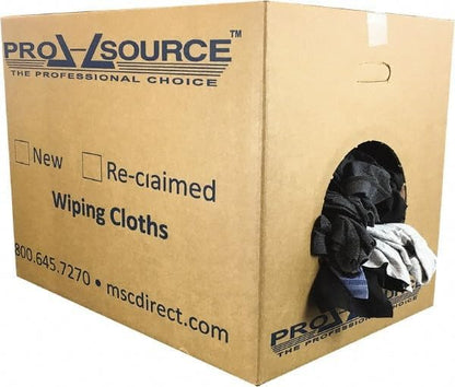 PRO SOURCE Low Lint Reclaimed Cotton Polo Shop Rags, Washable Reusable - Image 6