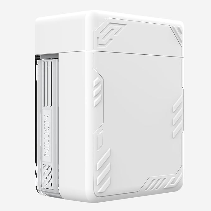 Nillkin FlexLine 65W for Retractable Wall Charger(GaN6), Dual-Port with 28.7in Retractable USB C Cable + 39.3in USB C Cable(Extra), iPhone Charger, MacBook, iPad, Samsung, Fast Charger - White