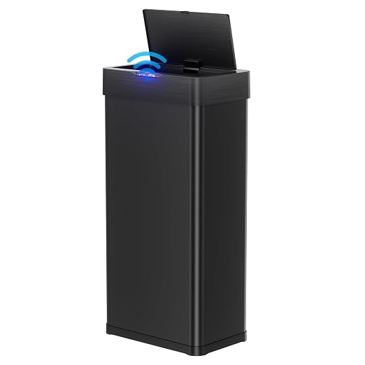 TLSUNNY 13.2 Gallon Motion Sensor Trash Can, Touchless Automatic Garbage Can by TLSUNNY