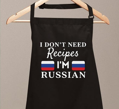 I Don't Need Recipes Novelty Chef Kitchen BBQ Apron Barber Chef Bib BBQ Kitchen - Image 2