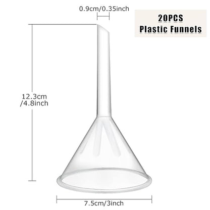 LANIAKEA 20PCS Plastic Funnel Set, Water Bottle - Image 2