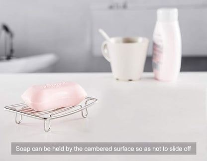 Bar Soap Dish Holder for Shower Bathroom Stainless Steel Rust Proof Self - Image 7