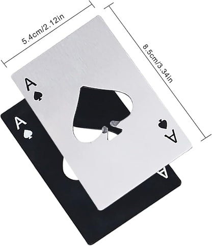 Ace Of Spades Bottle Opener Credit Card Size Pocker Cap Opener Portable - Image 2