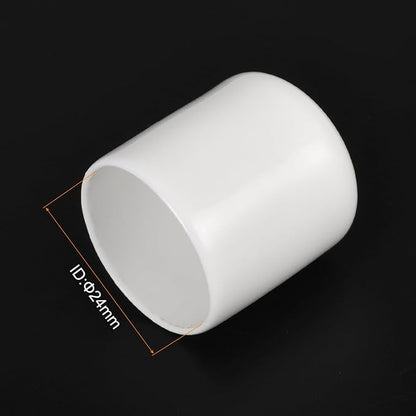 uxcell 20pcs Rubber End Caps 24mm ID Vinyl Round End Cap Cover Screw Thread - Image 3