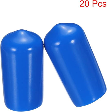 uxcell 20pcs Rubber End Caps 11mm ID Vinyl PVC Round Tube Bolt Cap Cover Screw - Image 2