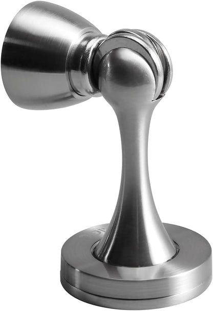 YAGU Silver Door Stopper 4 Pack Magnetic Door Stops Zinc Alloy Brushed Nickel by YAGU
