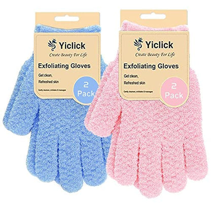 Yiclick Heavy Exfoliating Gloves, Exfoliating Body Scrubber by YiclickCreateBeautyforLife