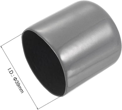 uxcell 20pcs Rubber End Caps 39mm ID Vinyl Cap Cover Screw Protectors Dark Grey - Image 3
