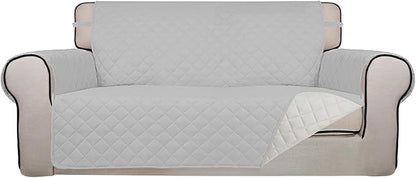 PureFit Reversible Quilted Sofa Cover, Water Resistant Slipcover Furniture by PureFit