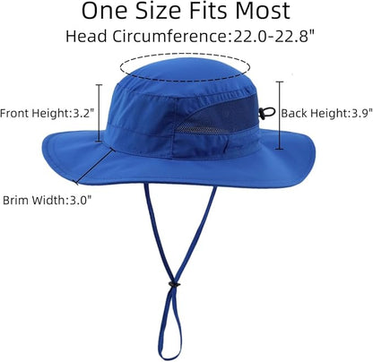 Connectyle Women's UPF 50+ Sun Hat UV Protection Wide Brim Bucket Hat Summer Beach Hats Fishing Hiking Outdoor Safari Hats