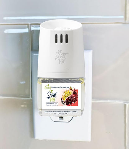 Scent Fill Passionfruit Pomegranate Plug in Air Freshener, 4 Scented Oil Refills - Image 2
