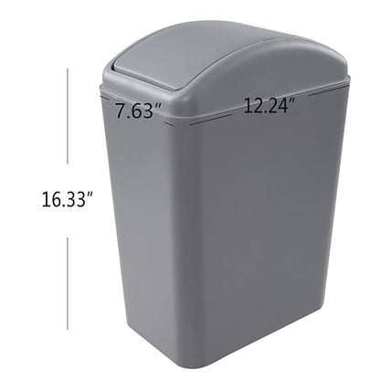 3 Pack 4.5 Gallon Plastic Garbage Can - Image 3