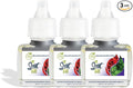 Scent Fill 100% Natural Sweet Rose & Basil Plug in Air Freshener, Scented Oil Refills, 3 Refills