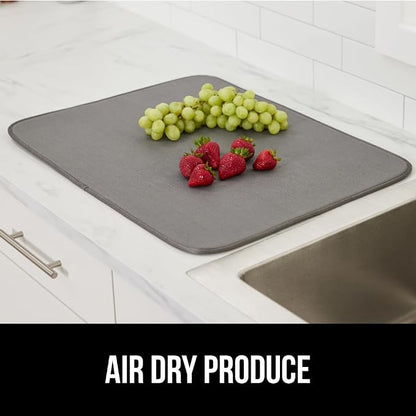 GORILLA GRIP Ultra Water Absorbent Microfiber Dish Drying Mat, Quick Dry Thick - Image 9