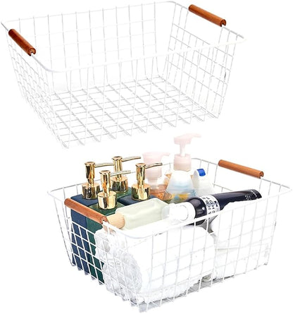 LeleCAT Large white wire baskets - Image 5