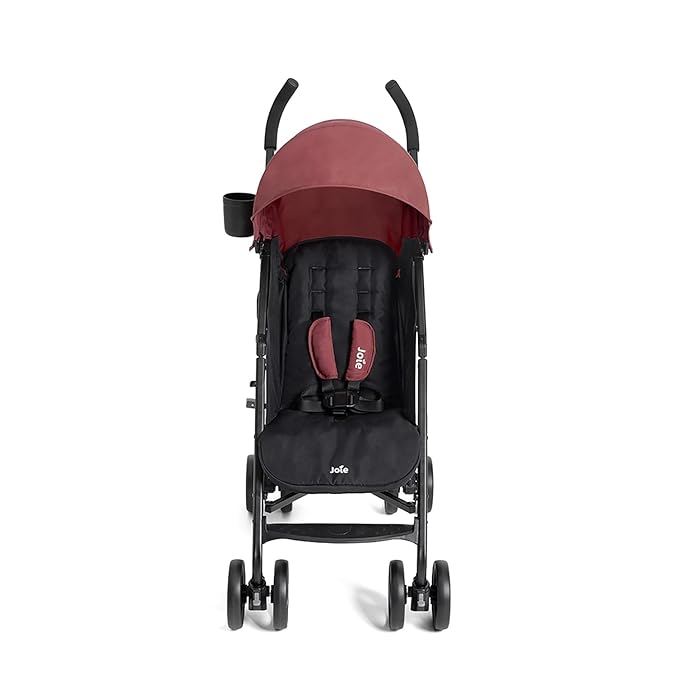 Joie Tansy Umbrella Stroller – Lightweight, Compact Folding with Multi-Position Recline – Travel-Friendly Stroller (Crimson)