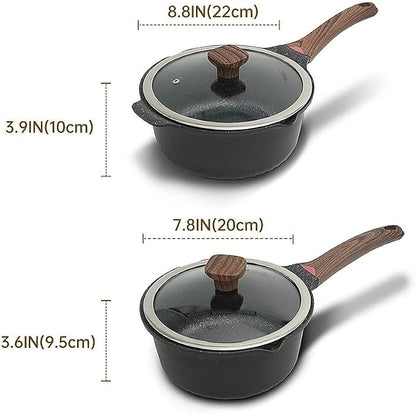 Vinchef New Nonstick Sauce Pot Set - Image 4