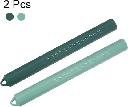 HARFINGTON 2pcs Silicone Rolling Pin 10" Stainless Silicone Surface Non-Stick - Image 3