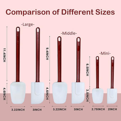 16.5 INCH Silicone Spatulas Heat Resistant Heavy Duty Rubber Spatulas - Image 5