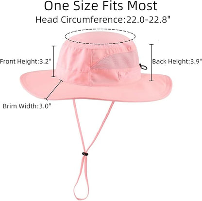 Connectyle Women's UPF 50+ Sun Hat UV Protection Wide Brim Bucket Hat Summer Beach Hats Fishing Hiking Outdoor Safari Hats