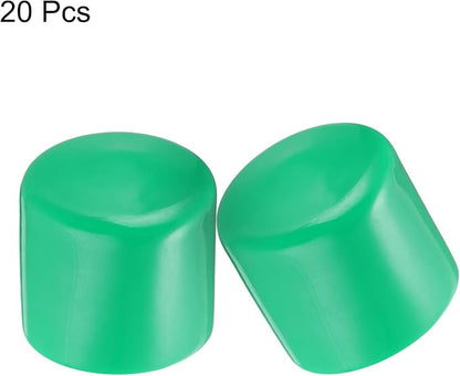 uxcell 20pcs Rubber End Caps 35mm ID Vinyl PVC Round Tube Bolt Cap Cover Screw - Image 2