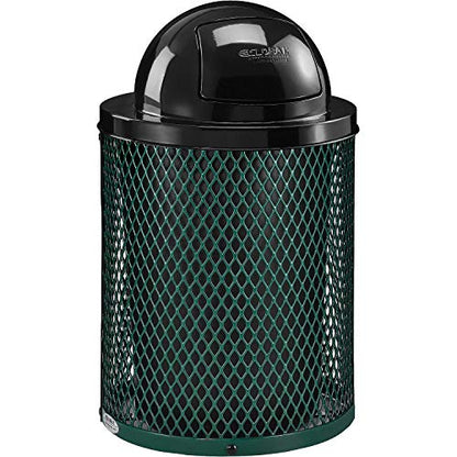 Global Industrial 36 Gallon Outdoor Steel Trash Can - Image 9