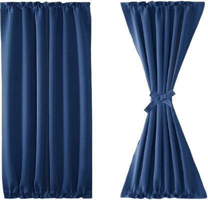 DWCN French Door Curtains – Rod Pocket Thermal Blackout Curtain - Image 7