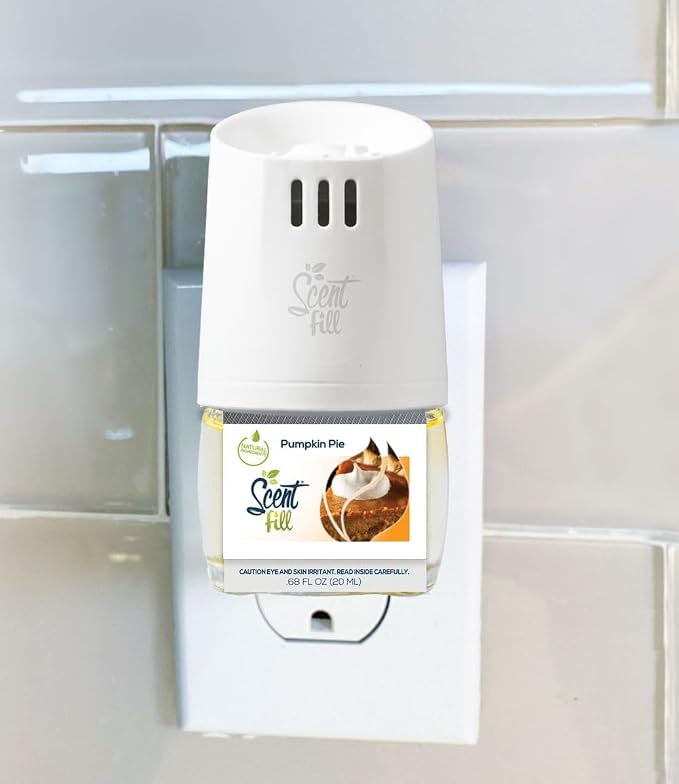 Scent Fill Pumpkin Pie Plug in Air Freshener, Scented Oil Refills, 2 Refills + - Image 2