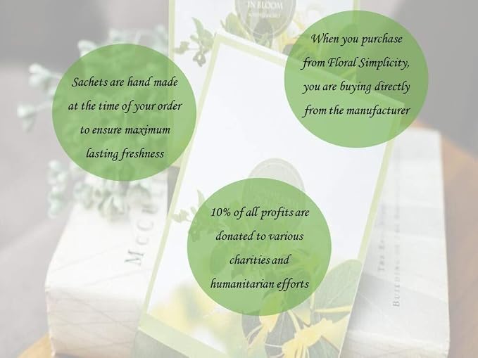 Floral Simplicity Frost Scented Sachets Pack of 6, Fall & Winter - Image 2