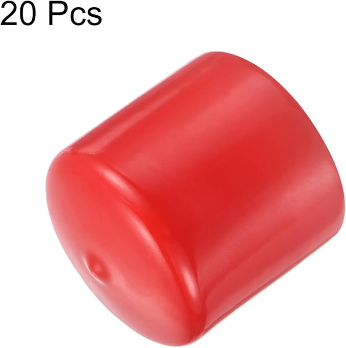 uxcell 20pcs Rubber End Caps 48mm ID Vinyl Round Tube Bolt Cap Cover Thread - Image 2