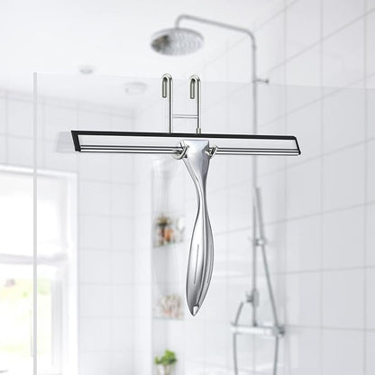 Shower Squeegee Set, 10-Inch Stainless Steel Squeegee - Image 4