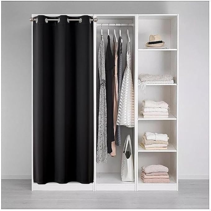 Joydeco Blackout Door Curtain for Doorway Privacy 84 Inches Long, Grommet - Image 3
