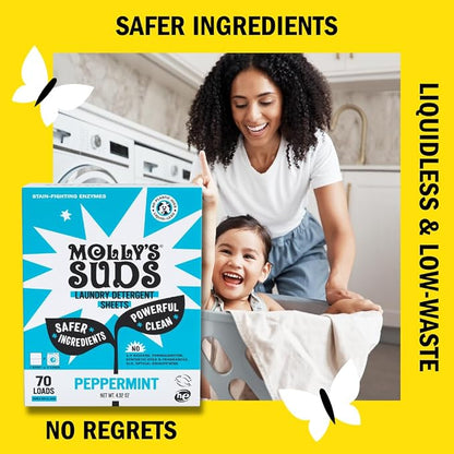 Molly’s Suds Laundry Detergent Sheets | Gentle on Sensitive Skin, Powerful - Image 4