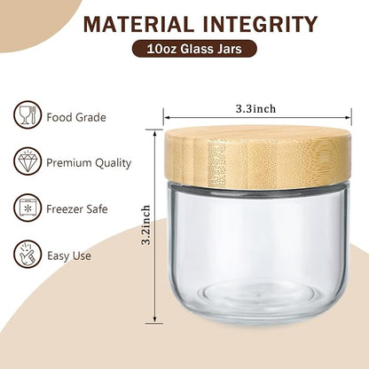 OcePor 6 Pack 10oz Glass Jars - Image 2