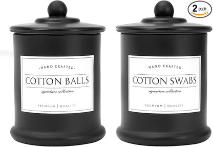Volisnova 2 Pack Farmhouse Apothecary Jars by Volisnova-KitchenBath