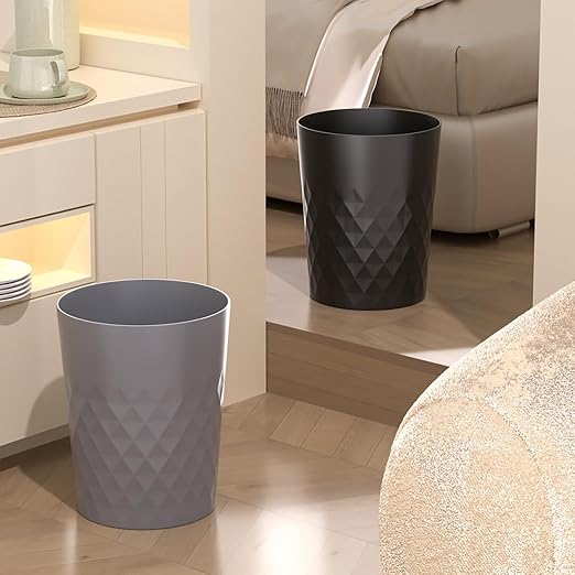 2 Pack Small Trash Can 1.8 Gallon Bathroom Garbage Can Waste Basket Recycling - Image 7