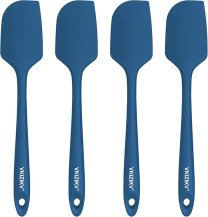 4 Pcs Silicone Spatula Set, 11.4 In, 600°F Heat Resistant Rubber Spatulas by Unknown