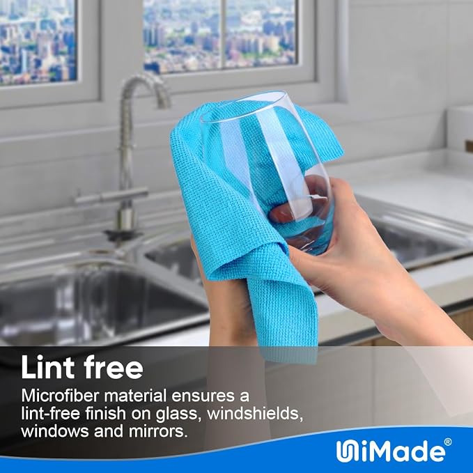 Microfiber Cleaning Cloth, 50PK Reusable Shop Rags Bulk Microfiber Cleaning - Image 4
