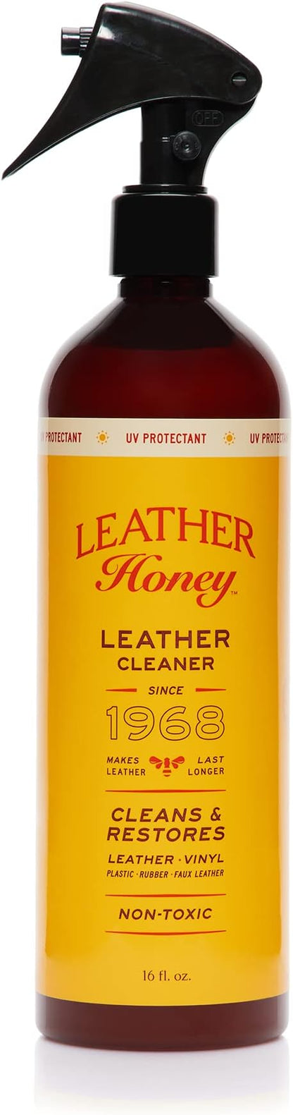 Leather Honey Leather Cleaner Spray: UV Protectant, Non-Toxic & Made in the USA by LeatherHoney