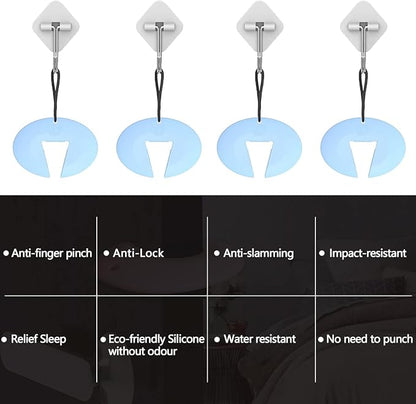 Silicone Door Pinch Guard and Door Slam Stopper, Durable Finger Pinch Guard - Image 7