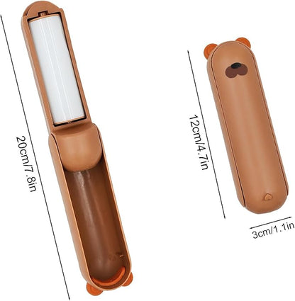 Travel Lint Roller Mini, Cute Bear Resuable Lint Rollers - Image 3