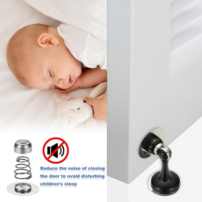 uxcell Magnetic Door Stopper, Stainless Steel Heavy Duty Door Holder, No - Image 5