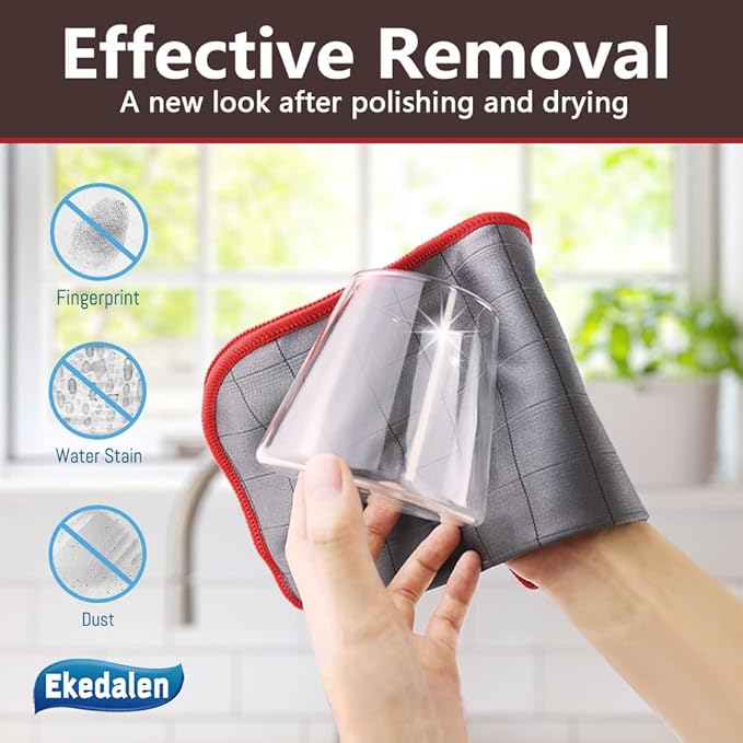 Lint Free Carbon Microfiber Cleaning Cloth Glass Window Polishing Streak Free - Image 2