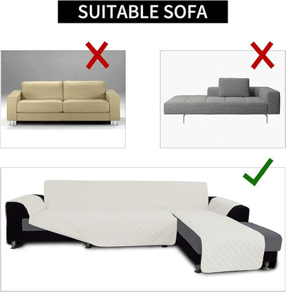 Easy-Going Sofa Slipcover L Shape Sofa Cover Sectional Couch Cover Chaise Cover - Image 3