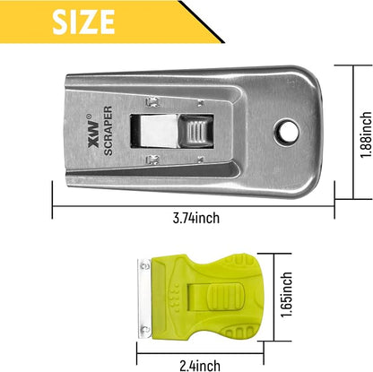 XW 7-Pack Razor Scraper Set, Extra 22 PCS Razor Blades Included - Image 4