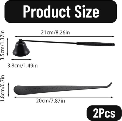 2-Piece Candle Snuffer with Wick Dipper, Candle Snuffer, Brass Candle Snuffer - Image 2