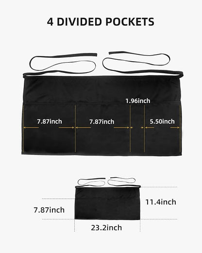 Xeoxarel Aprons with 4 Pockets 23.5'' X 11.5'' - Image 6
