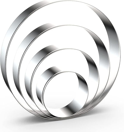 Circle Round Biscuit Cookie Cutter Set by QAAQS